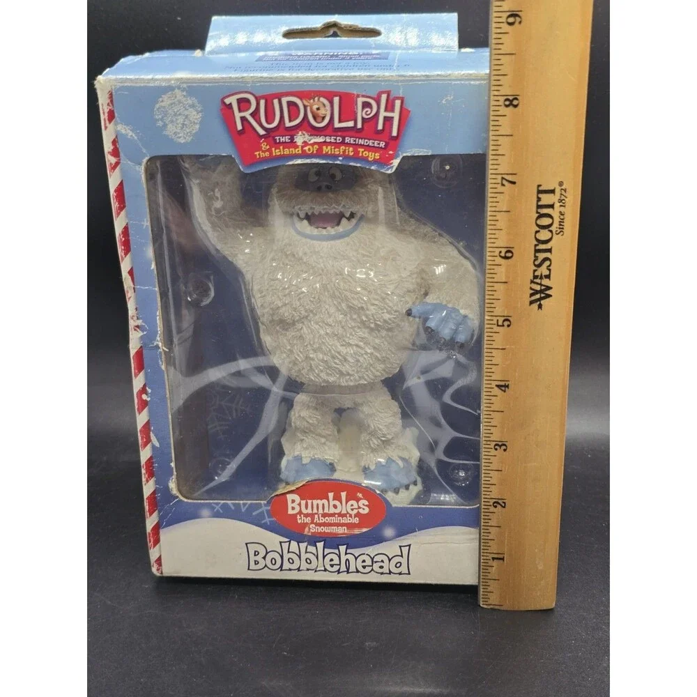 Toy-Site Bumble Bobblehead 2001 Rudolph the Red-Nosed Reindeer In Damaged Box